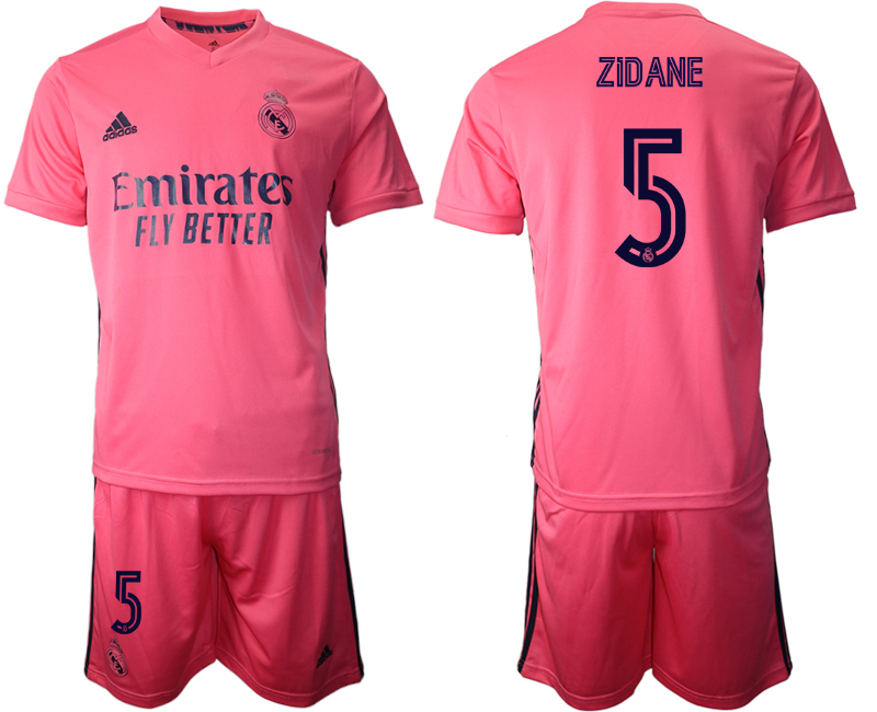 Men 2020-2021 club Real Madrid away #5 pink Soccer Jerseys->real madrid jersey->Soccer Club Jersey